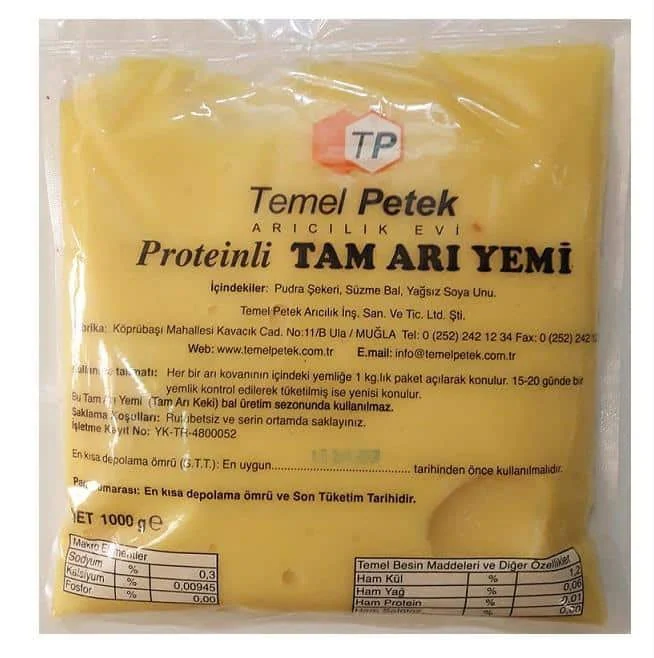 Temel  Petek Proteinli Arı Keki